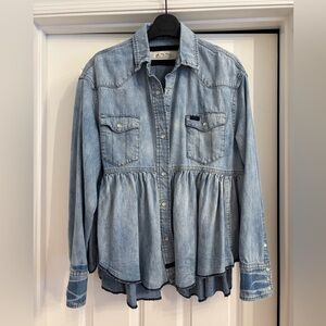 Free People Denim Shirt